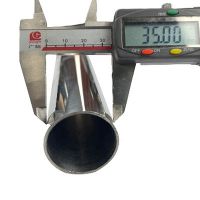 0.4mm-3.0mm Superfície Satin Mirror 1 3/8 '' Tubos de Metal Inox 201 304 316 Grau 35mm Dia Tubo Redondo de Aço Inoxidável
