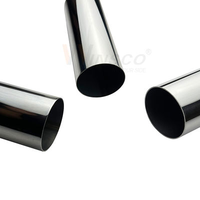 Espelho de cetim acabado 1,2 mm-3,5 mm parede espessa Inox tubo redondo 60,3 mm 2 3/8 'tubo de aço inoxidável 201 304 316 grau