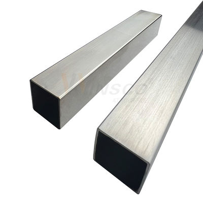SUS 201 304 316 Satin espelho acabado tubo soldado Inox 0,7 mm-3,5 mm espessura tubo quadrado de aço inoxidável 40 mmx40 mm
