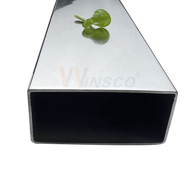 0.8mm-5.0mm espessura tubo plano Inoxido 100mmx50mm grande tamanho tubo de aço inoxidável retangular 201 304 316 grau