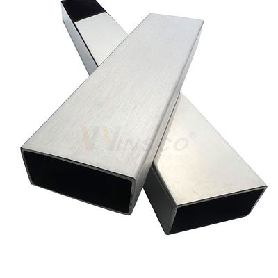 AISI 201 304 316 Tubo de vedação de aço inoxidável 0,5 mm-2,7 mm Thcikenss 20 mmx40 mm Tubo retangular de aço inoxidável