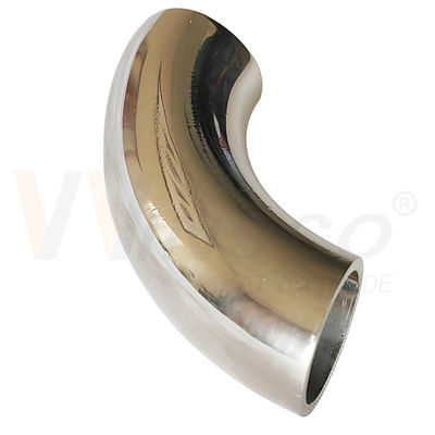 Superfície de Satin de Espelho 55mm comprimento de arco 12,7mm OD AISI 201 304 316 Cotovelo de aço inoxidável 1,2mm 1,5mm espessura