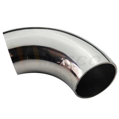 AISI 201 304 316 Conector de tubos de aço inoxidável de cetim espelho 1 1/2' 38.1mm OD Corrimão de aço inoxidável Cotovelo 98mm 120mm Arco