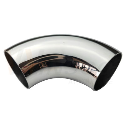 Fácil instalação SS 201 304 316 Espelho Satin Acessórios de escada Inox 63.5mm 2 1/2 polegadas OD aço inoxidável ponteiro cotovelo