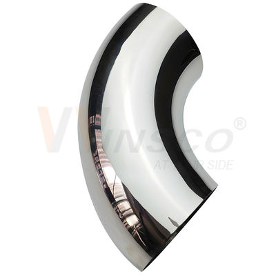 AISI 201 304 316 Satin Espelho 76,2 mm 3 polegadas OD aço inoxidável manobrista Cotovelo 1,2 mm-2,0 mm espessura