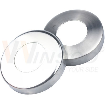 C304 C316 Cobertura de base de balaustrada de aço inoxidável para tubos redondos de 12,7 mm 19 mm 1 '31,8 mm 38,1 mm 2'