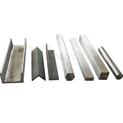 Especificações completas SUS 201 304 316 Rodas de aço inoxidável de grau redondo Suqare Flat Hexagon Angle Channel Shape Stainless Steel Bar