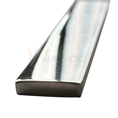 Superfície personalizável 6 metros Rod Rectangular Platina Inox SS 201 304 316 Barras planas de aço inoxidável polido