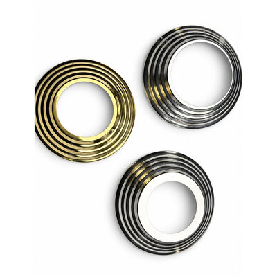 SS 201 304 Peças de estabilizadores de aço inoxidável de prata-ouro Cobertura de base de manobras de aço inoxidável para 19 mm 1 '' 2' 63.5 mm de postes redondos