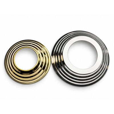 SS 201 304 Peças de estabilizadores de aço inoxidável de prata-ouro Cobertura de base de manobras de aço inoxidável para 19 mm 1 '' 2' 63.5 mm de postes redondos