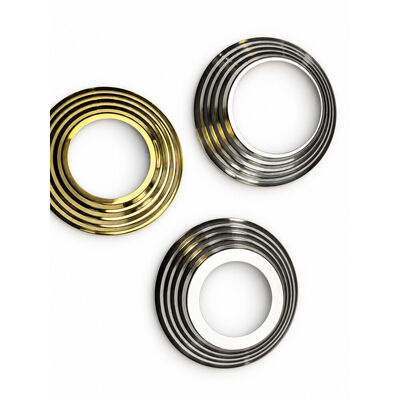 SS 201 304 Peças de estabilizadores de aço inoxidável de prata-ouro Cobertura de base de manobras de aço inoxidável para 19 mm 1 '' 2' 63.5 mm de postes redondos