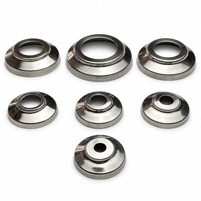 Tampas de Base Redondas de Aço Inoxidável 304 para Peru | Canoplas Redondas BA, 1/2–2 pol