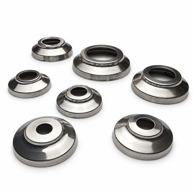Tampas de Base Redondas de Aço Inoxidável 304 para Peru | Canoplas Redondas BA, 1/2–2 pol