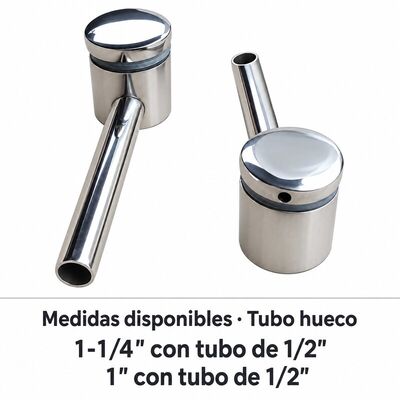 Suporte de Aço Inoxidável para Vidro em Sistemas de Corrimão | Soporte para Vidrio