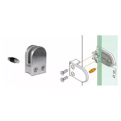 Grampos de vidro de aço inoxidável para barrancos e balaustradas
