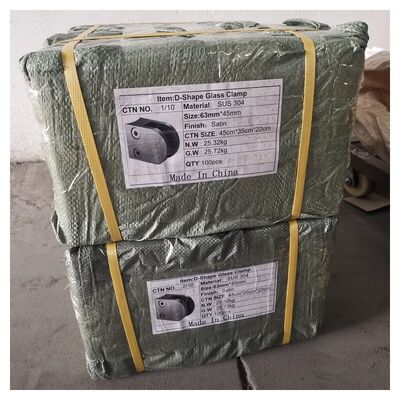 Grampos de vidro de aço inoxidável para barrancos e balaustradas