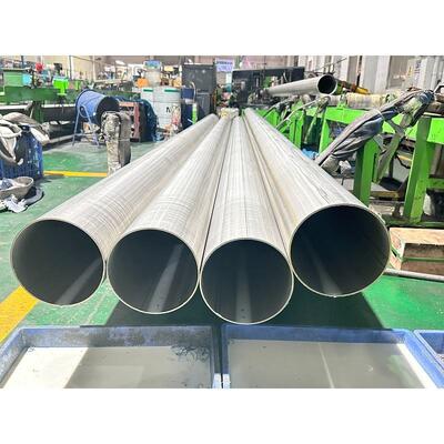 Tubo redondo de aço inoxidável inox de grande diâmetro de 127mm e parede espessa SUS201/304/316. Resistente à corrosão e alta resistência para equipamentos médicos, aeroespacial e projetos em ambientes hostis.