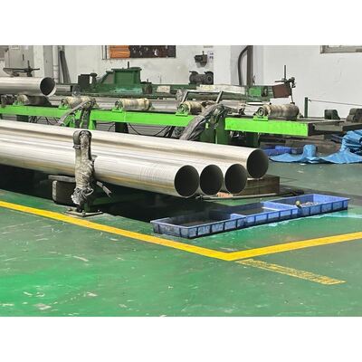 Tubo redondo de aço inoxidável inox de grande diâmetro de 127mm e parede espessa SUS201/304/316. Resistente à corrosão e alta resistência para equipamentos médicos, aeroespacial e projetos em ambientes hostis.