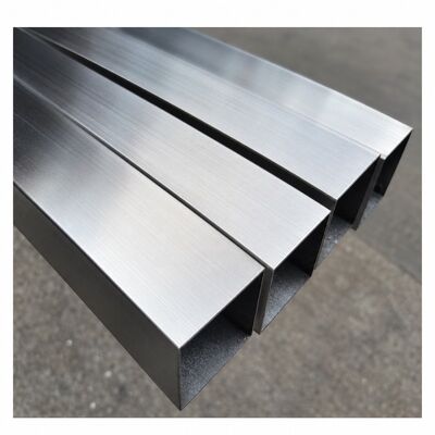 Tubo quadrado de aço inoxidável de 50x50 mm de satinado escovado ASTM A554 nos graus 201, 304, 316