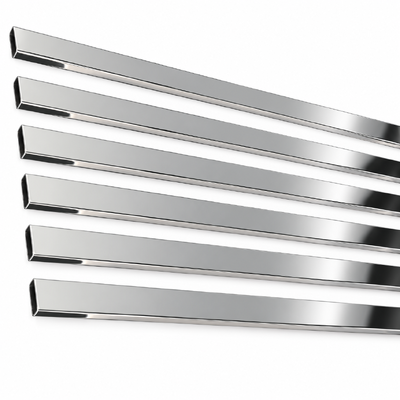 30x10mm SUS 304 316 201 8K espelho polido tubo retangular de aço inoxidável para mobiliário de banheiro e decoração