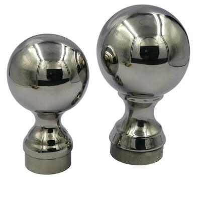 Grau 304 316 Instalações de escada de aço inoxidável 80mm Dia de aço inoxidável Decorativo Balão de barranco Para 50,8mm 2 polegadas tubo redondo
