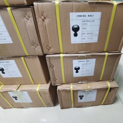 Grau 304 316 Instalações de escada de aço inoxidável 80mm Dia de aço inoxidável Decorativo Balão de barranco Para 50,8mm 2 polegadas tubo redondo