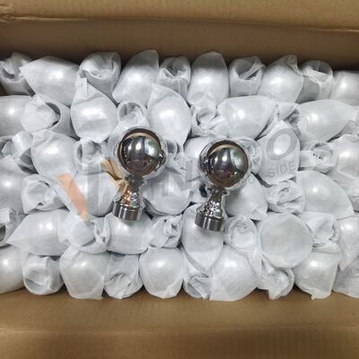 Grau 304 316 Instalações de escada de aço inoxidável 80mm Dia de aço inoxidável Decorativo Balão de barranco Para 50,8mm 2 polegadas tubo redondo