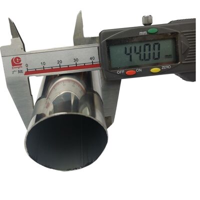 Tubo de aço inoxidável satinado de 1 3/4 de polegada espessura espelho 44,5 mm tubo redondo inoxidável 201 304 316 grau