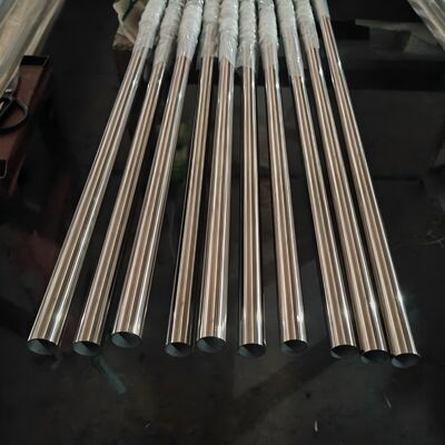 Tubo de Metal Inox de 19 mm TP 201 304 316 Superfície Fosca Espelhada Espessura de Parede 0,4 mm-1,5 mm Tubo Redondo de Aço Inoxidável de 5/8''