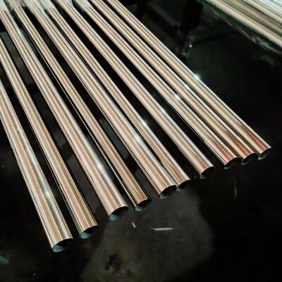 Tubo de Metal Inox de 19 mm TP 201 304 316 Superfície Fosca Espelhada Espessura de Parede 0,4 mm-1,5 mm Tubo Redondo de Aço Inoxidável de 5/8''