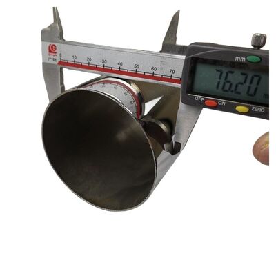 3'' OD 1,2 mm-5,0 mm espessura tubo redondo Inox SUS 201 304 316 espelho satinado acabamento 76,2 mm tubo de aço inoxidável