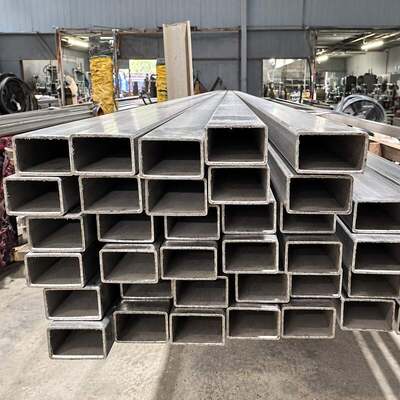 Tubo Retangular de Aço Inoxidável Soldado de Grande Tamanho 150x300mm SS201 SS304 SS316 para Construção e Fabricação