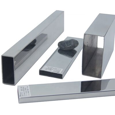 TP 201 304 316 Tubo plano inox 0.4 mm-2.0 mm Espessura Tubo retangular de aço inoxidável 30 mmx10 mm