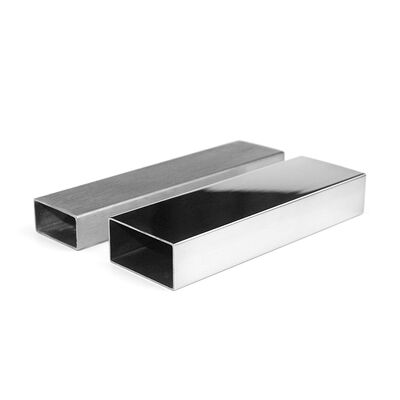 AISI 201 304 316 Tubo de vedação de aço inoxidável 0,5 mm-2,7 mm Thcikenss 20 mmx40 mm Tubo retangular de aço inoxidável