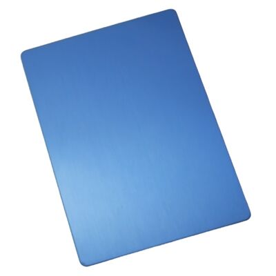 Chapa de Aço Inoxidável SS201 Laminada a Frio PVD Azul Hairline No.4 1220×2440mm 4x8 pés Placa Decorativa de Inox