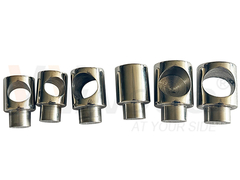 Portador de barra cruzada de aço inoxidável com buraco de passagem cego