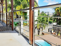 O espelho terminou Inox de aço inoxidável AISI 201 304 trilhos da escadaria de 316 casas