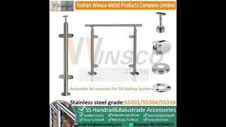 ACESSÓRIOS PARA ESCADAS DE AÇO INOXIDÁVEL WINSCO