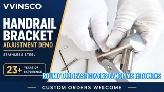 Tampas de base de tubo redondo de aço inoxidável 304 | Canoplas Redondas para o Peru | VVINSCO
