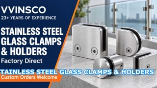 Braçadeiras e suportes de vidro de aço inoxidável para grades | Fabricante VVINSCO